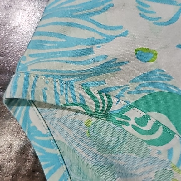 Lilly Pulitzer Palmetto Mini Dress in Wave Rider Lagoon Green size XS - Picture 5 of 6